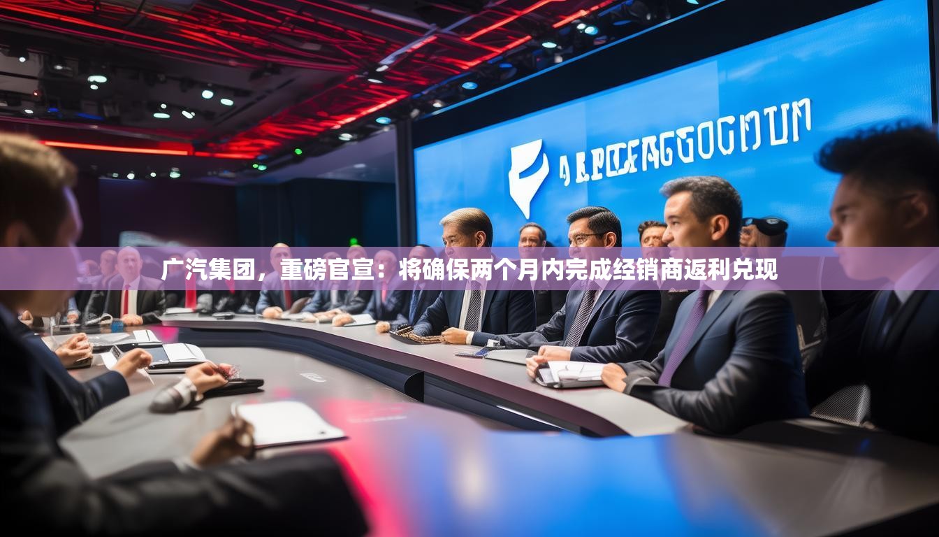 广汽集团，重磅官宣：将确保两个月内完成经销商返利兑现
