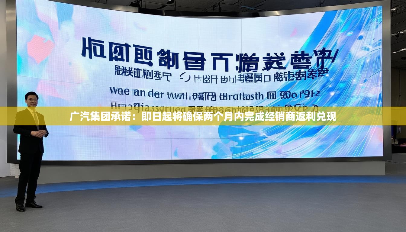 广汽集团承诺：即日起将确保两个月内完成经销商返利兑现