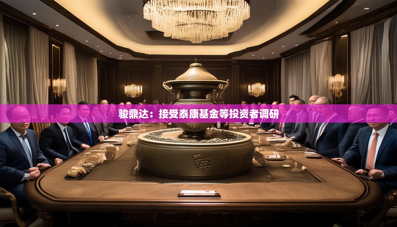 骏鼎达：接受泰康基金等投资者调研