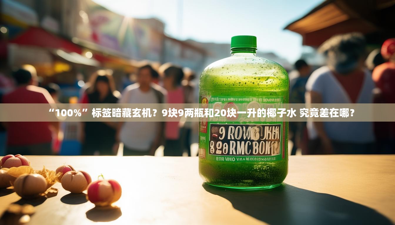 “100%”标签暗藏玄机？9块9两瓶和20块一升的椰子水 究竟差在哪？