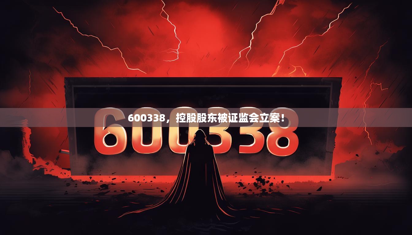 600338，控股股东被证监会立案！
